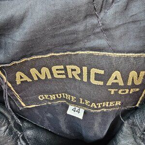 Leather motorcycle jacket